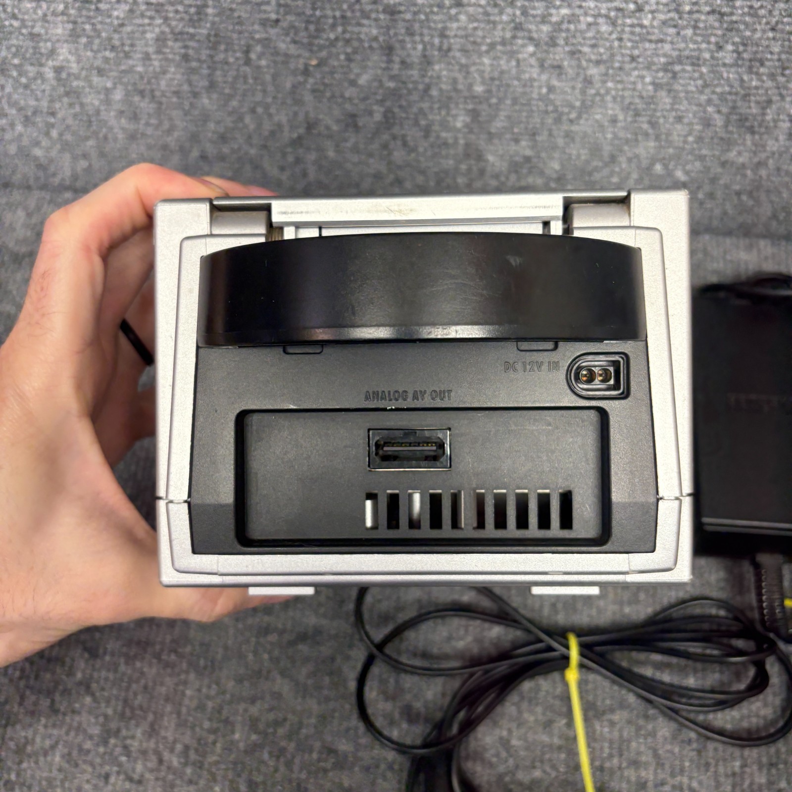 Nintendo GameCube DOL-101 Platinum System Console w/ Controller & Cords Tested