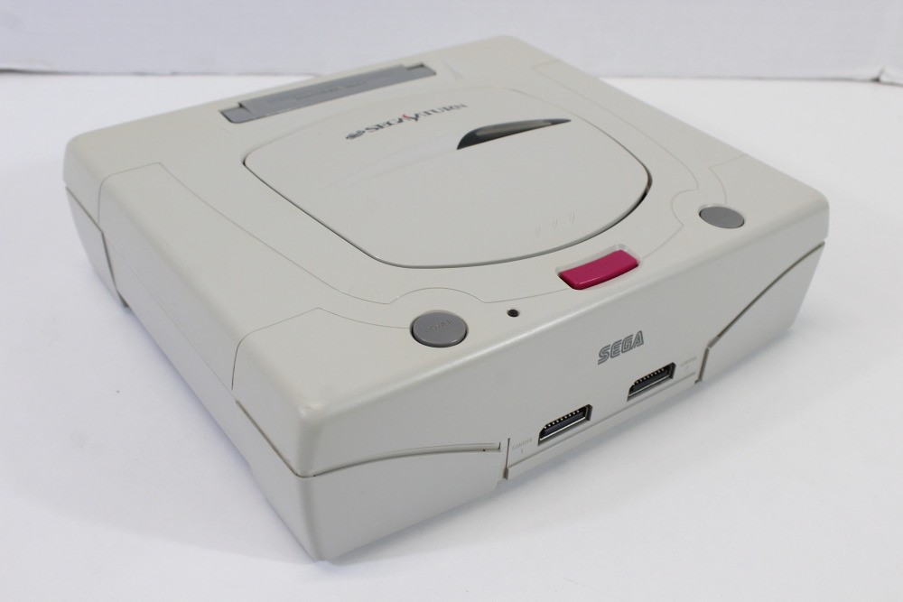 SEGA Saturn White Console Controller x2 AC AV HST-3220 SS JP Japan WORKING #3