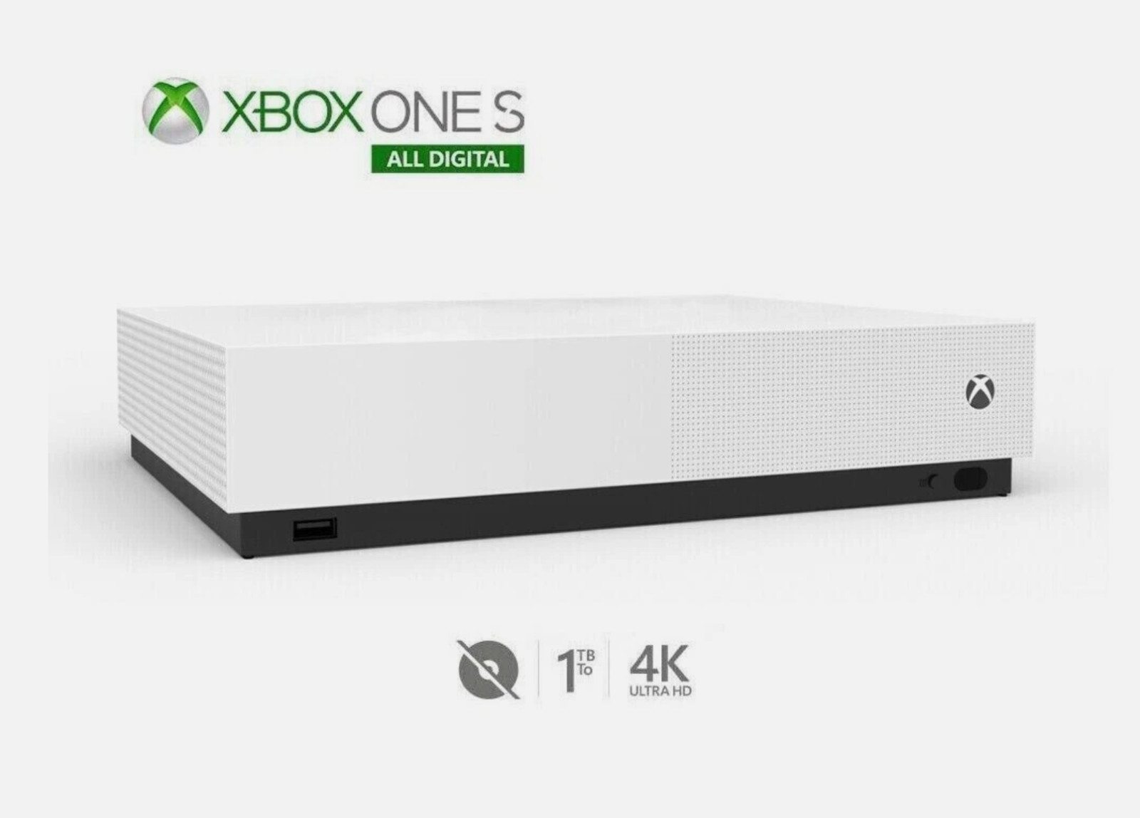 Microsoft Xbox One S 1TB All-Digital Edition Console – White ⚠️ PLEASE READ! ⚠️