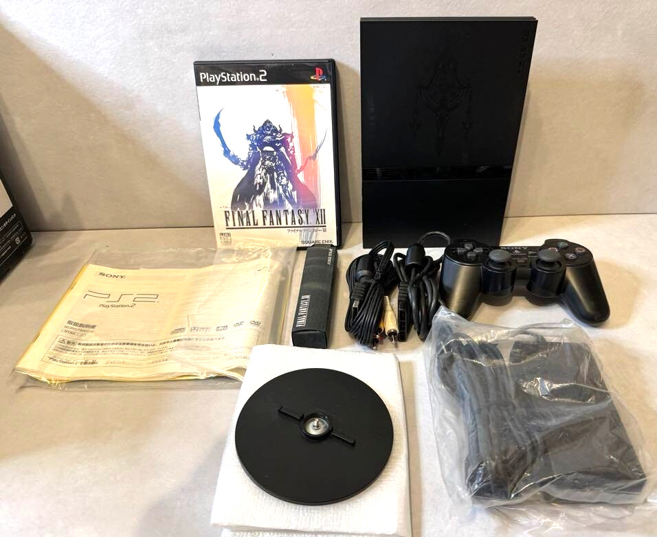 SONY Playstation 2 SCPH-75000FF Final Fantasy XII Pack Tested w/ Box, Controller