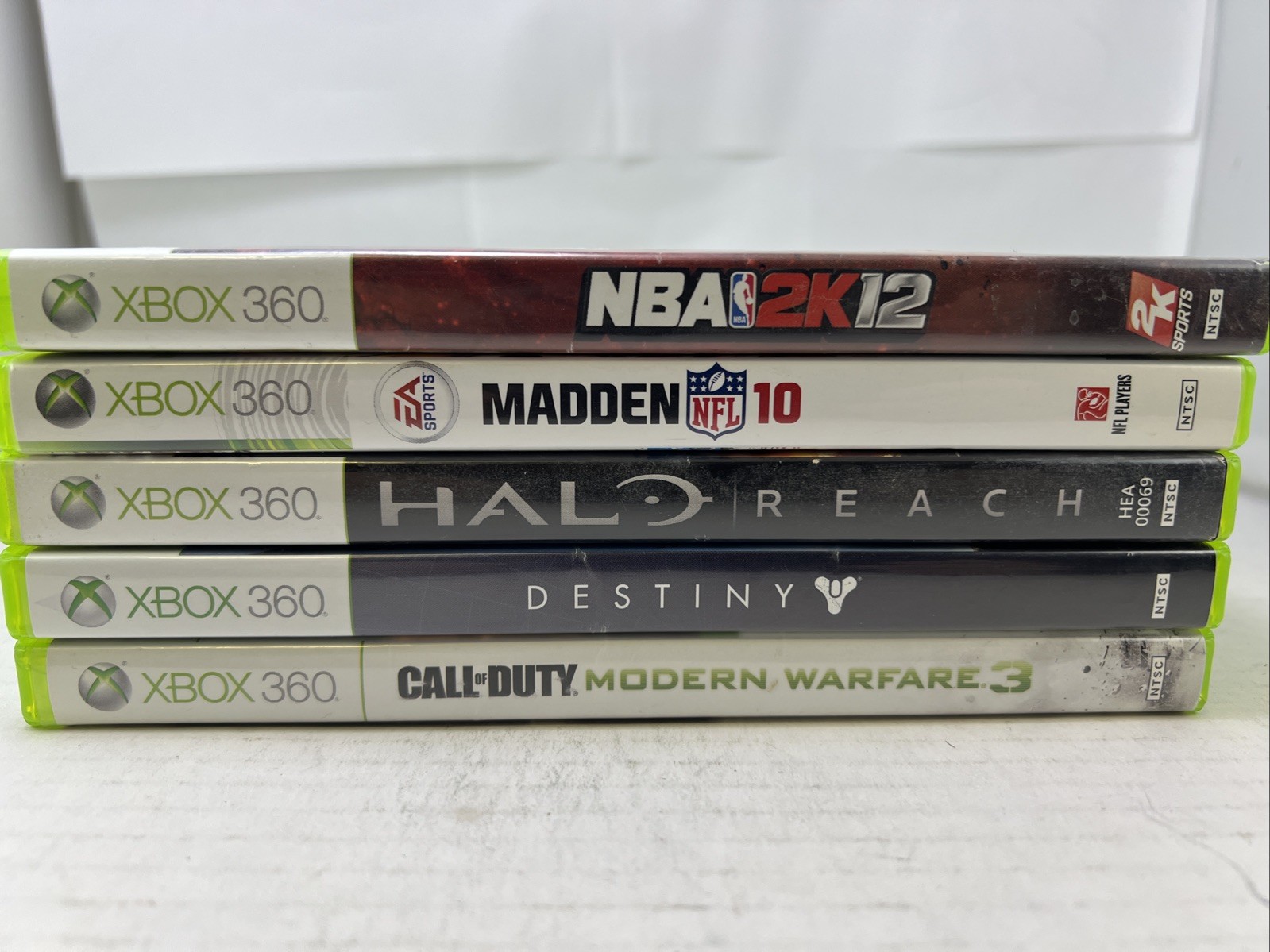 Xbox 360 S Slim 4GB Console Bundle Controller Lot Of 5 Games #ML31