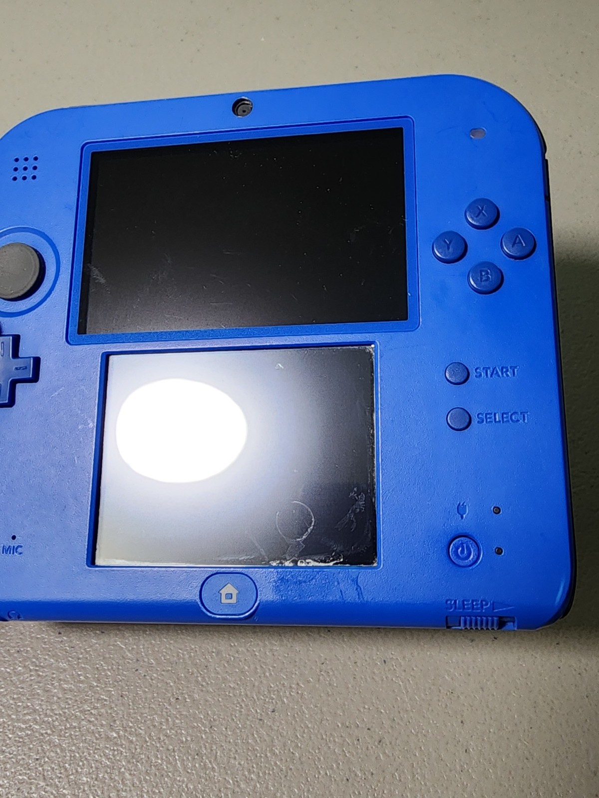 Nintendo 2DS Blue Handheld System Console w/ Charger Tested