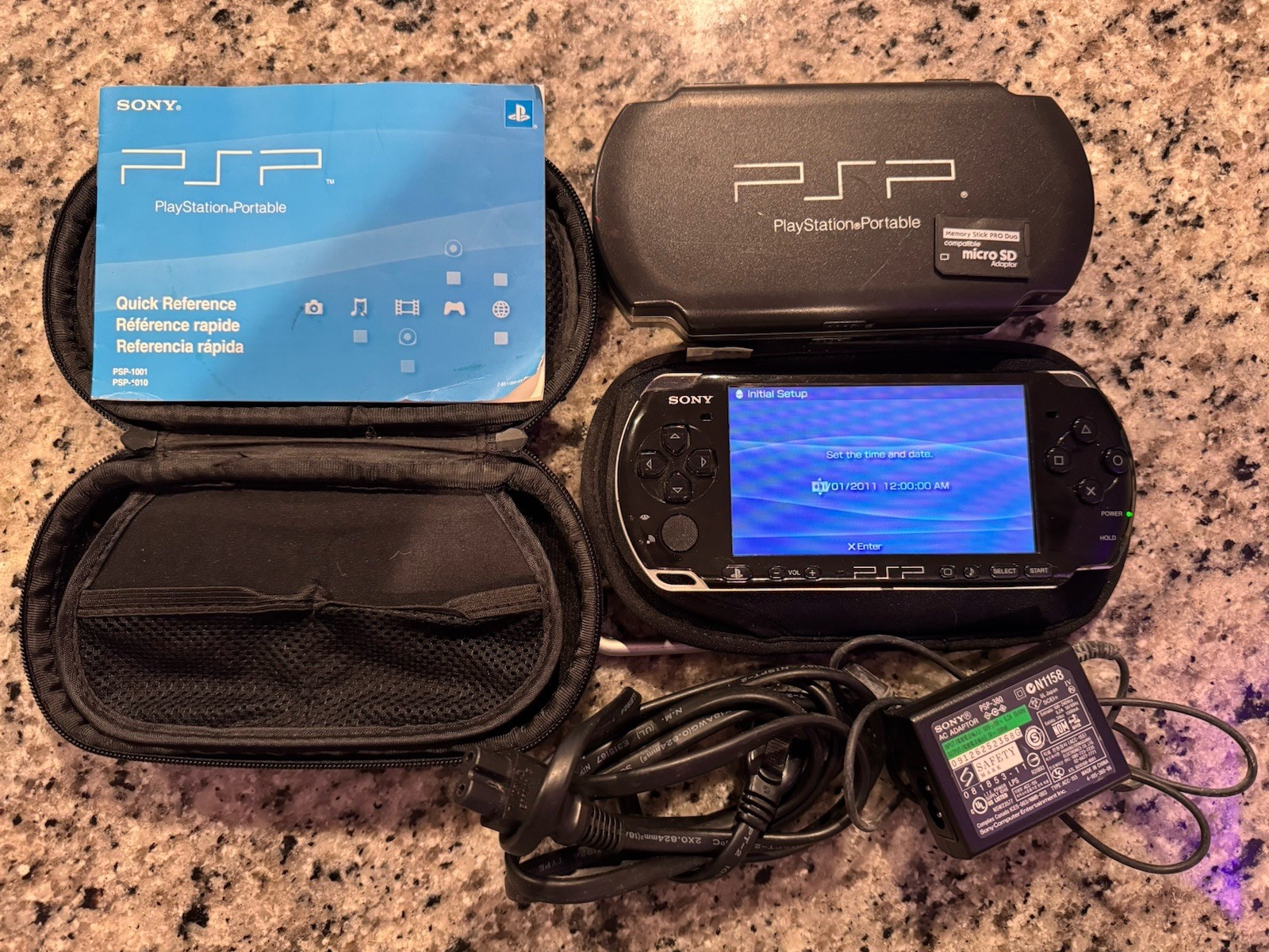 Sony Psp 3000 Console For Sale Bundle With (2)Case And Charger 64GB READ DESC.