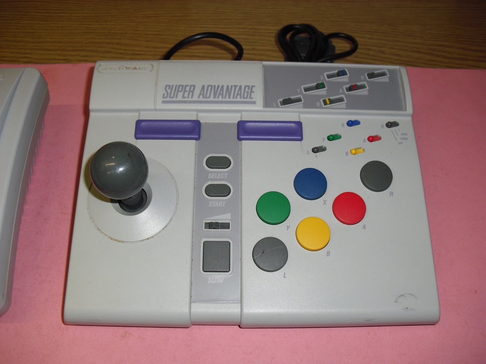 SNES Jr Mini system w/ Super Advantage Arcade Stick, 1 controller & 3 gms 101
