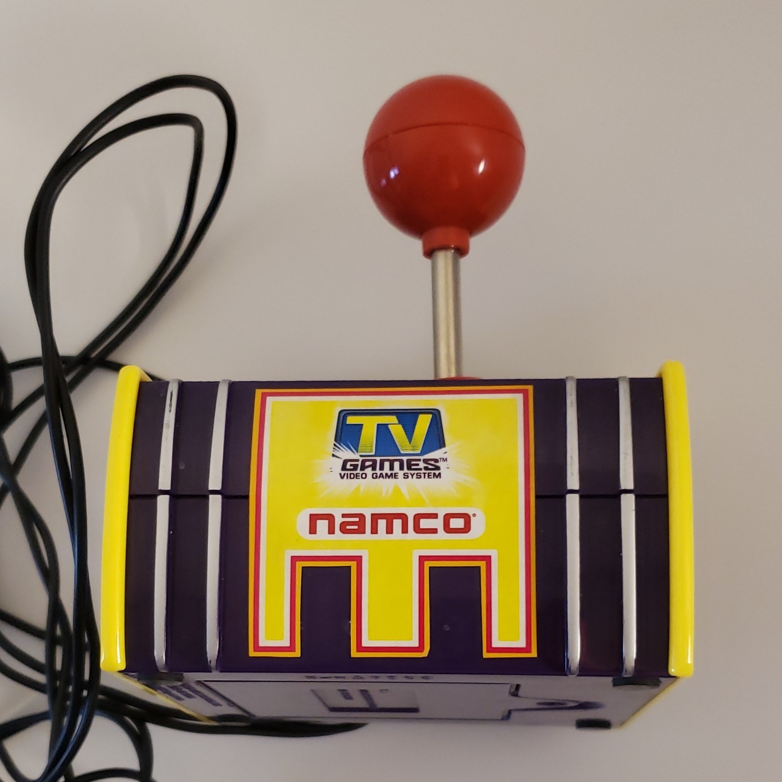 Namco TV Games Plug & Play Microconsole Yellow Purple Red Composite RCA-Vintage