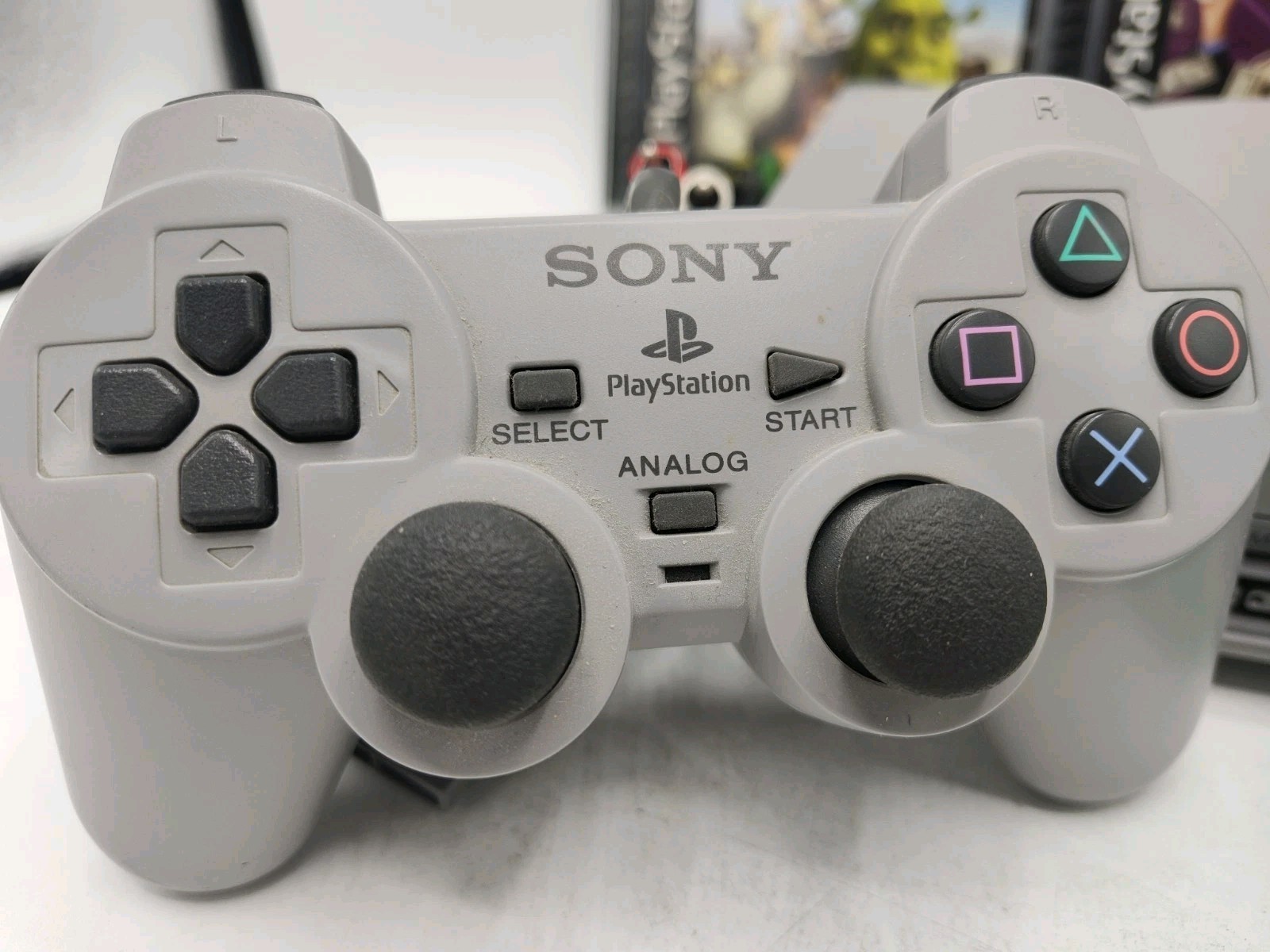 Sony PlayStation 1 PS1 Bundle + 2 Controllers + 6 Games + Mem Card* VGC* Tested!