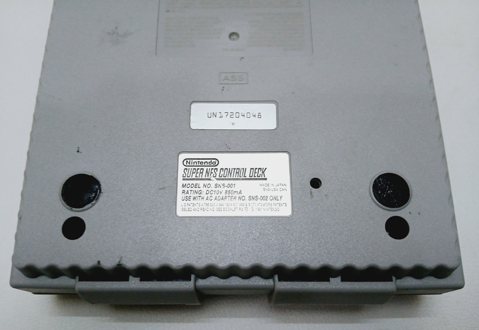 Super Nintendo Entertainment System SNES Console SNS-001 for parts