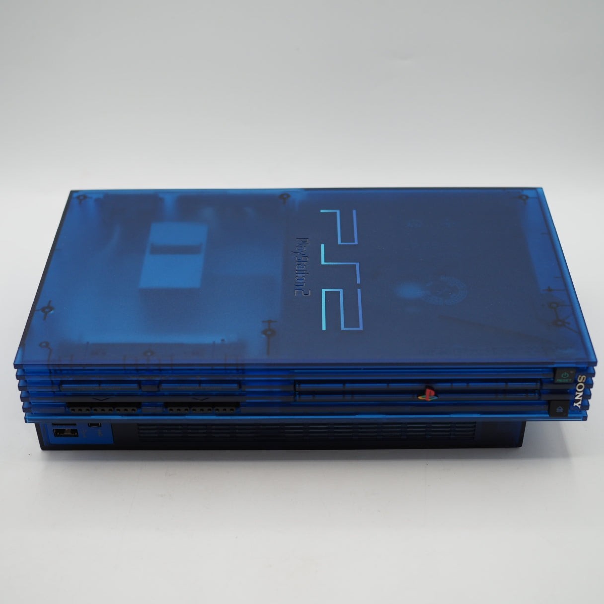 Sony PlayStation 2 Console system SCPH-37000 L Boxed OCEAN BLUE NTSC-J Tested