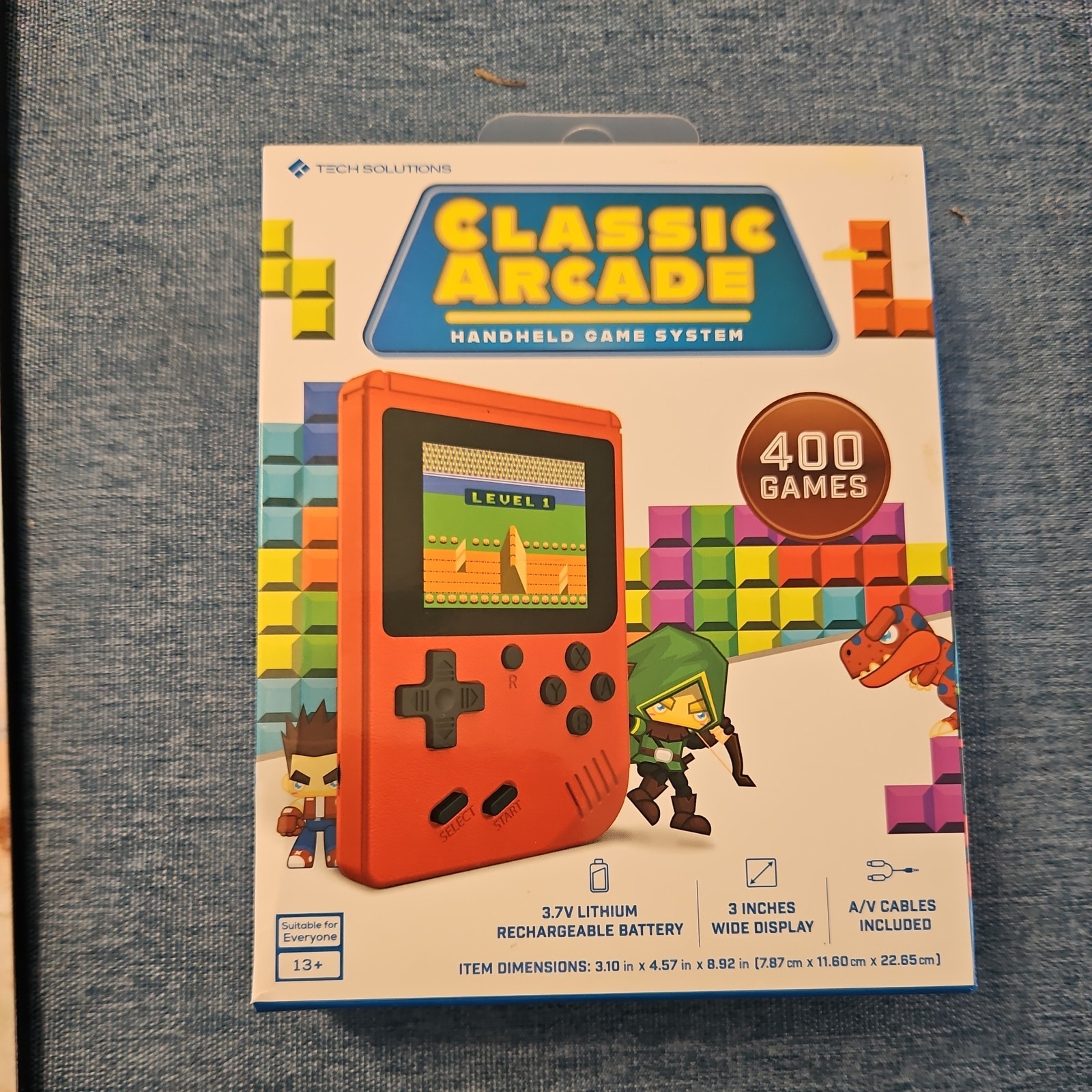 Tech Solutions Classic Arcade handheld System 400 Games