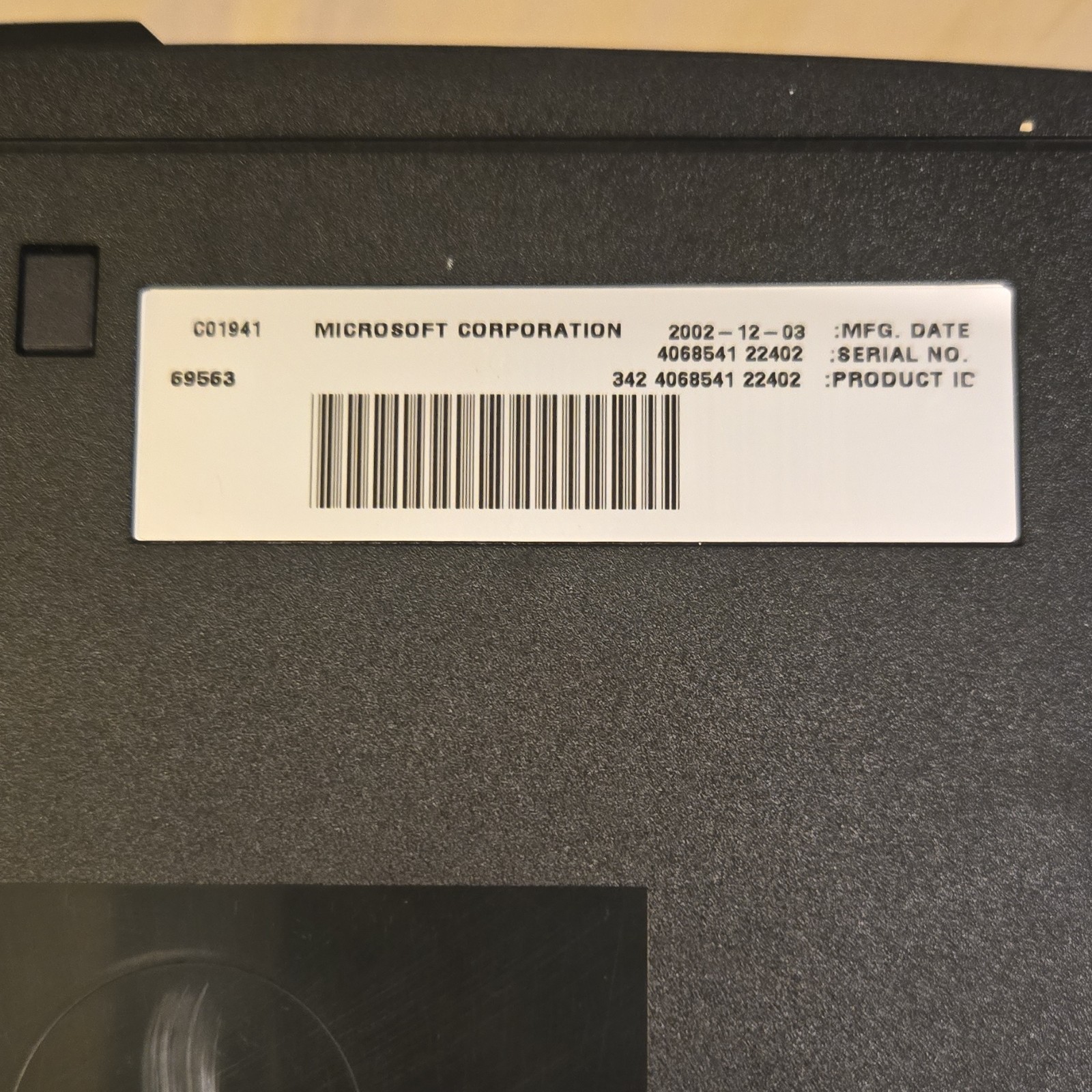 Microsoft Xbox Black Home Console Composite RCA Multiplayer Model 4068541 2002