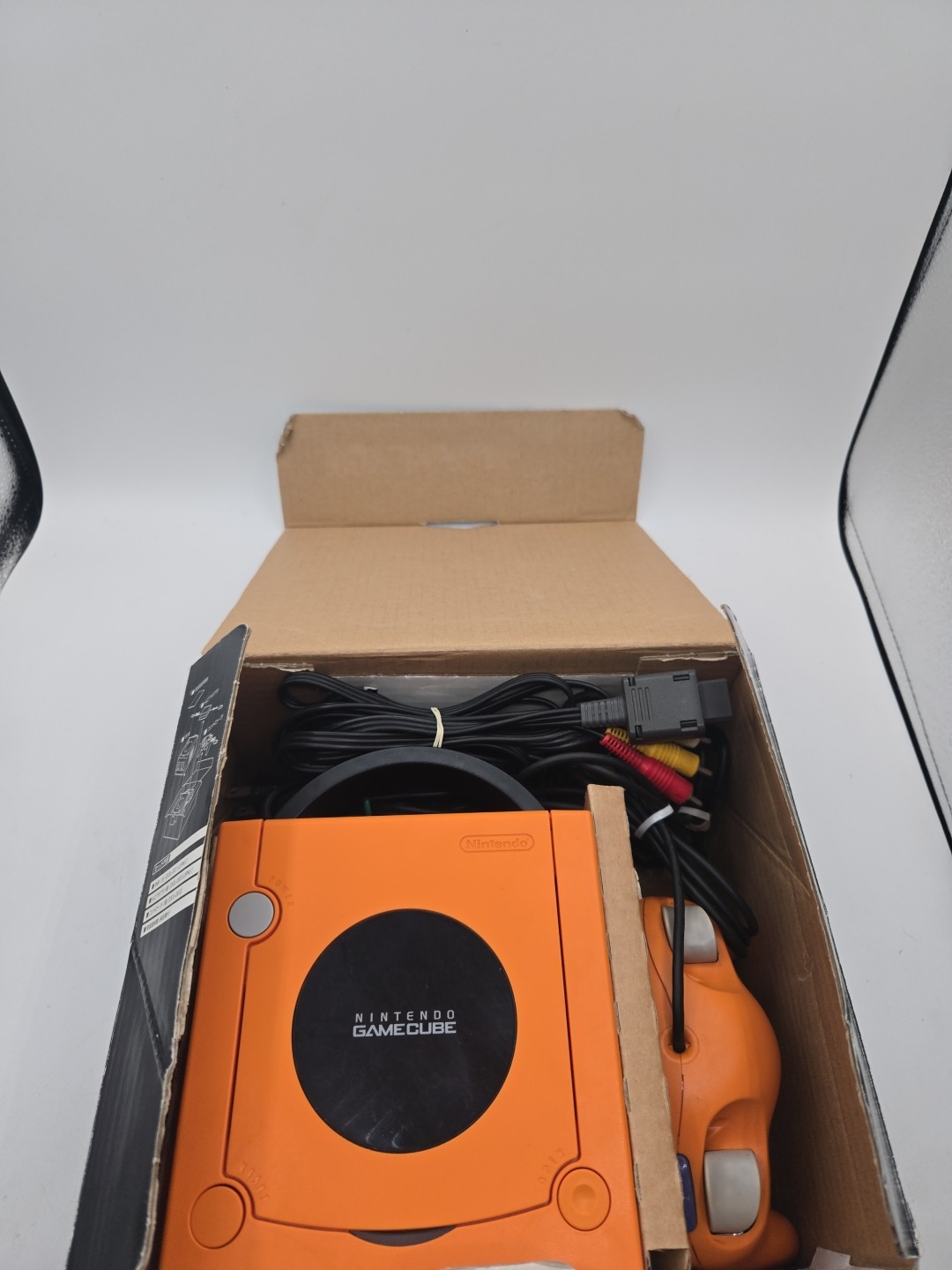 Nintendo Spice Orange Gamecube DOL-001 CIB Complete Us Region US Seller TESTED!!