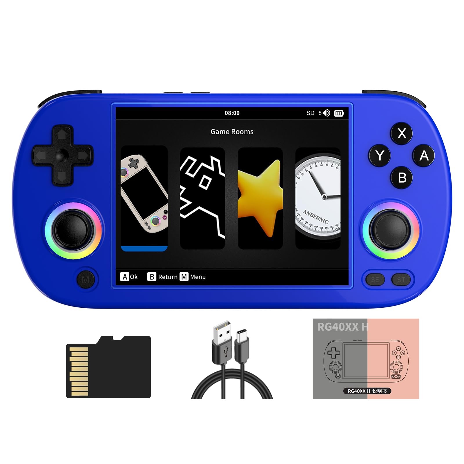 Doriteney RG40XX H Retro Handheld Game Console 4.0-inch IPS screen Linux Syst…
