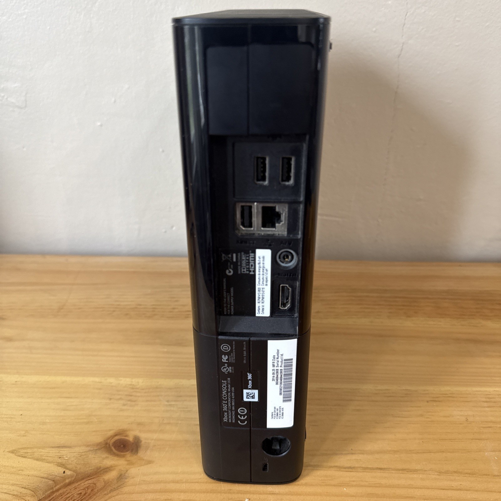 Xbox 360 E 4GB Console (Model 1538) With Wires – Tested & Working
