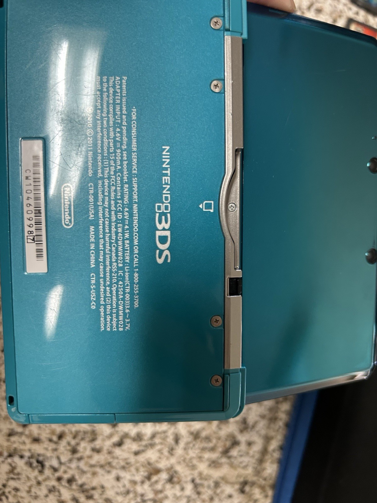 Nintendo 3DS Handheld System – Aqua Blue