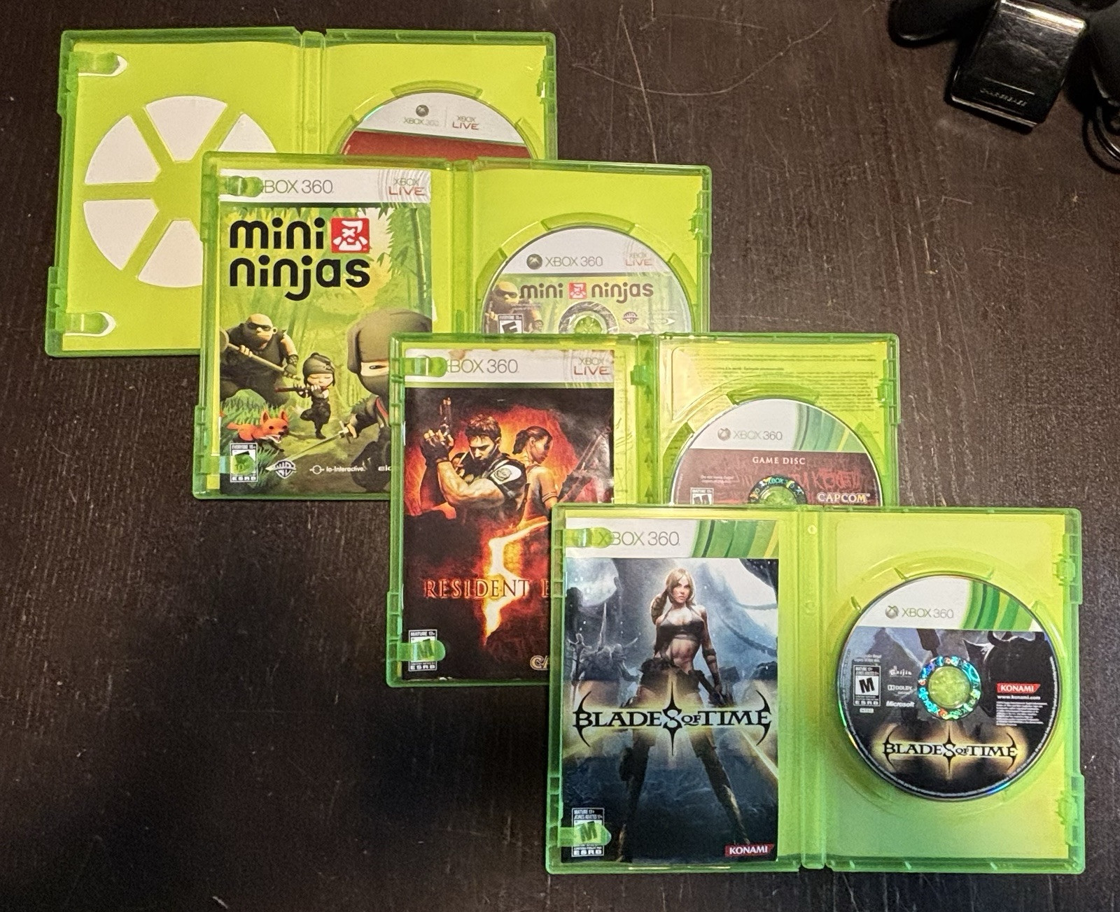 Microsoft Xbox 360 Slim Console Bundle With 4 Great Games, 2 Controllers & Dock