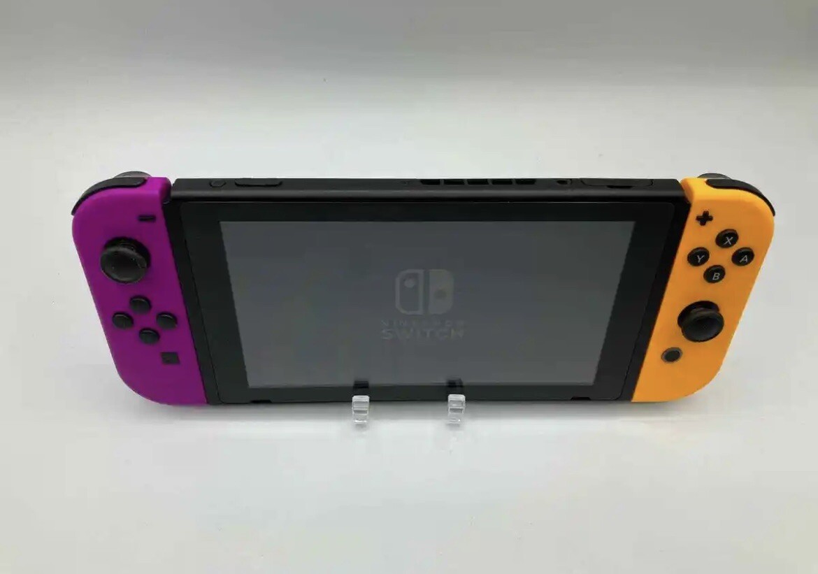 nintendo switch Yellow And Purple Controllers