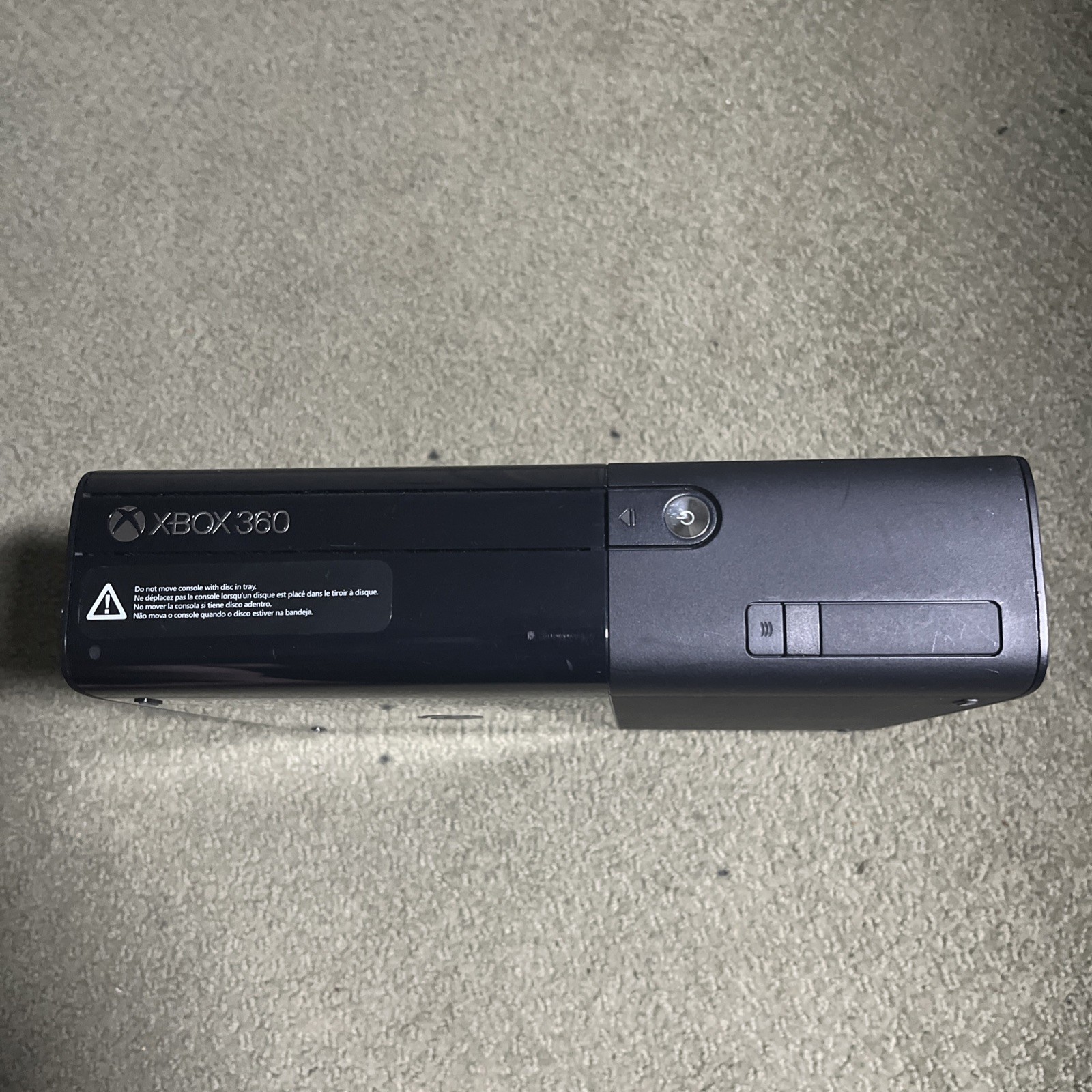 Microsoft Xbox 360 E Console Only Black System Tested & Working NO HARDDRIVE