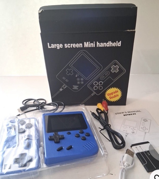 Video Game Retro 3” LED Large Screen MINI Handheld 500 games Connect to TV