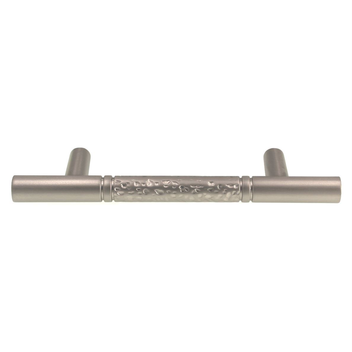 10 Pack Hammered Center 3″ Ctr Cabinet Bar Pull Handle Satin Nickel K961-DSN