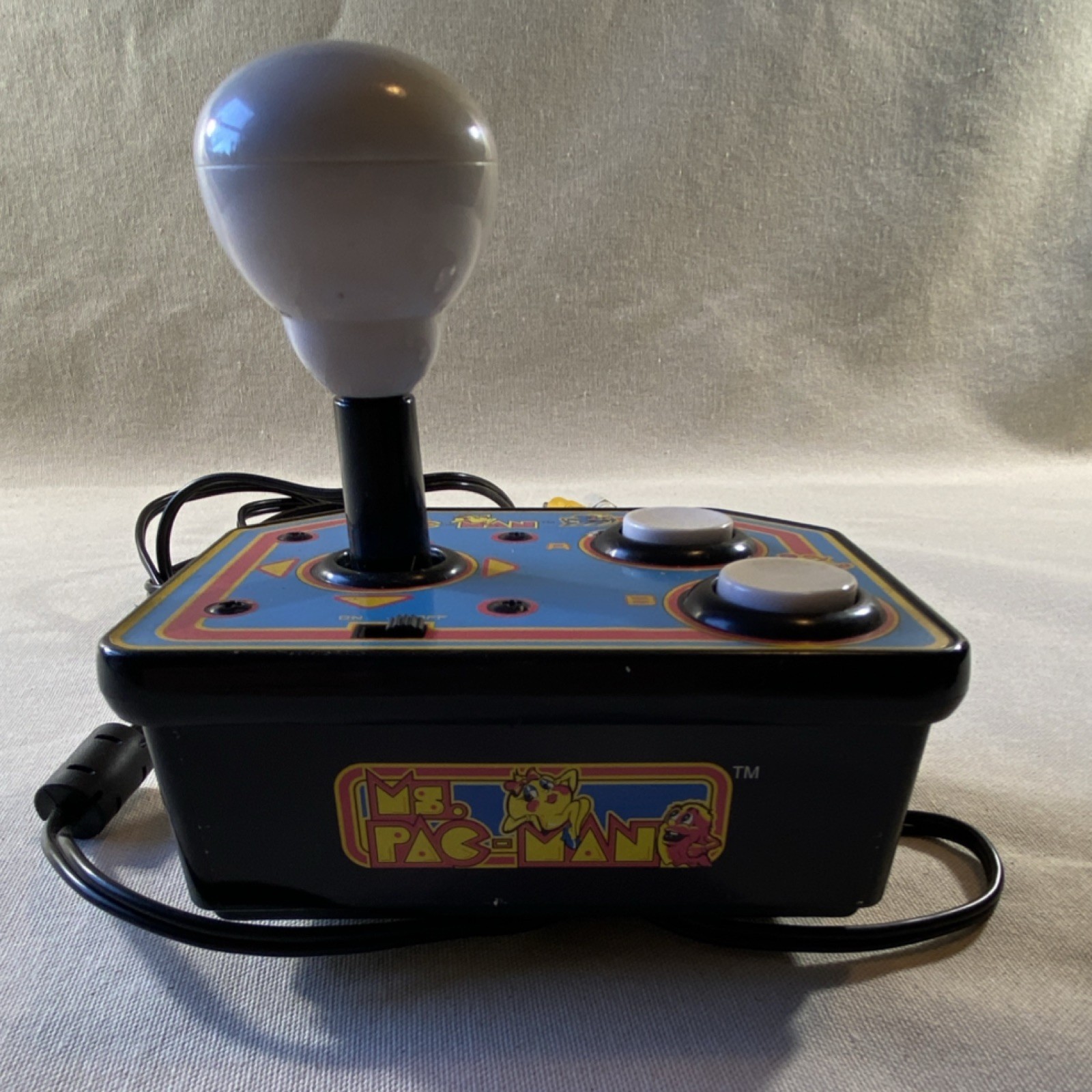 Namco Ms. Pac-Man Plug & Play Microconsole Joystick Composite RCA