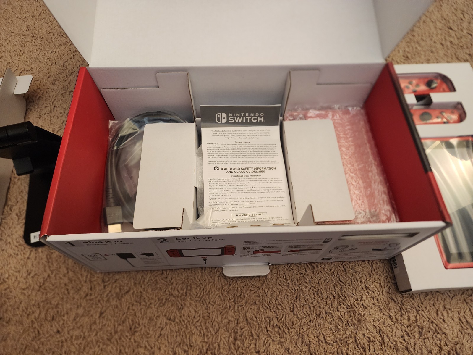 New Nintendo Switch Mario Red and Blue Edition – Fast Safe Ship!