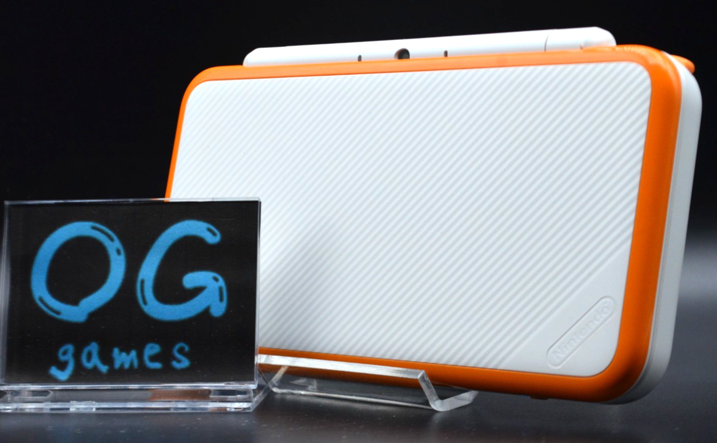 [REGION FREE] New Nintendo 2DS XL LL White Orange Console game 011