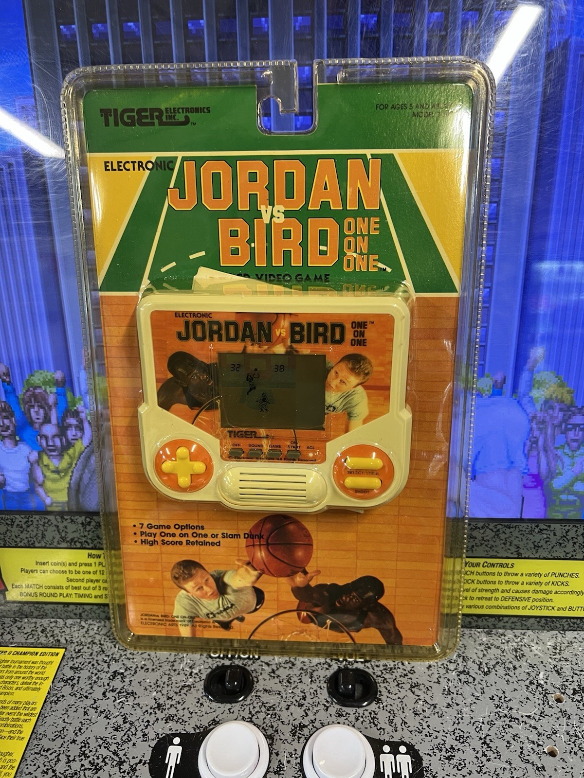 1989 Tiger Electronics Jordan vs. Bird One on One LCD Video Game SEALED *READ*