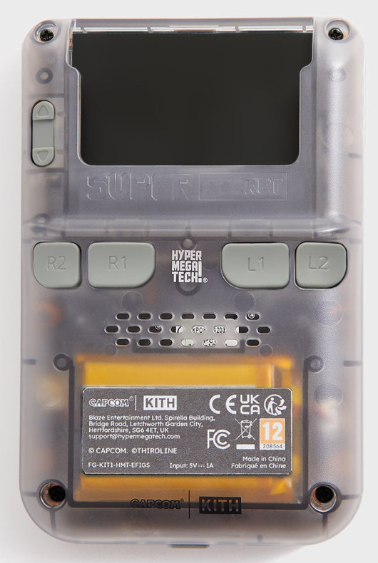 CAPCOM x KITH FOR HYPER MEGA TECH SUPER POCKET HANDHELD CLEAR CONSOLE BRAND NEW
