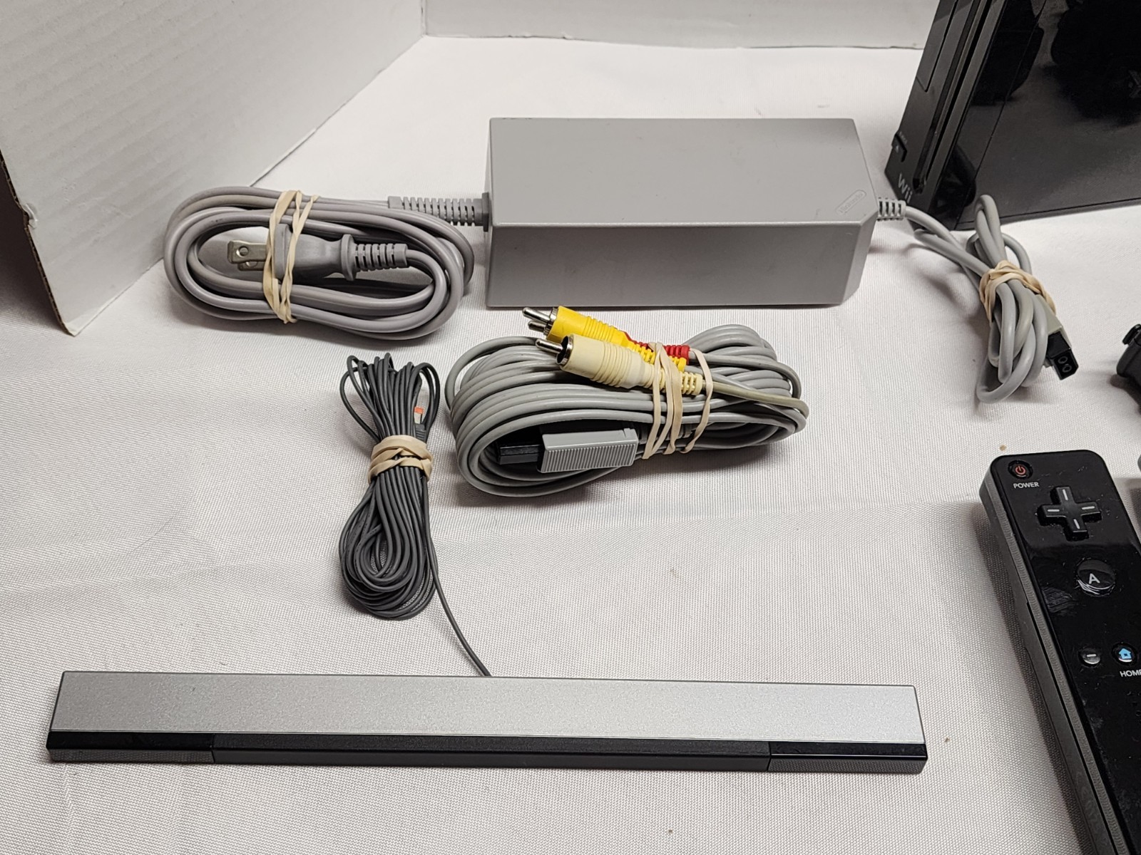 Nintendo Wii Black Console MotionPlus Bundle Complete In Box