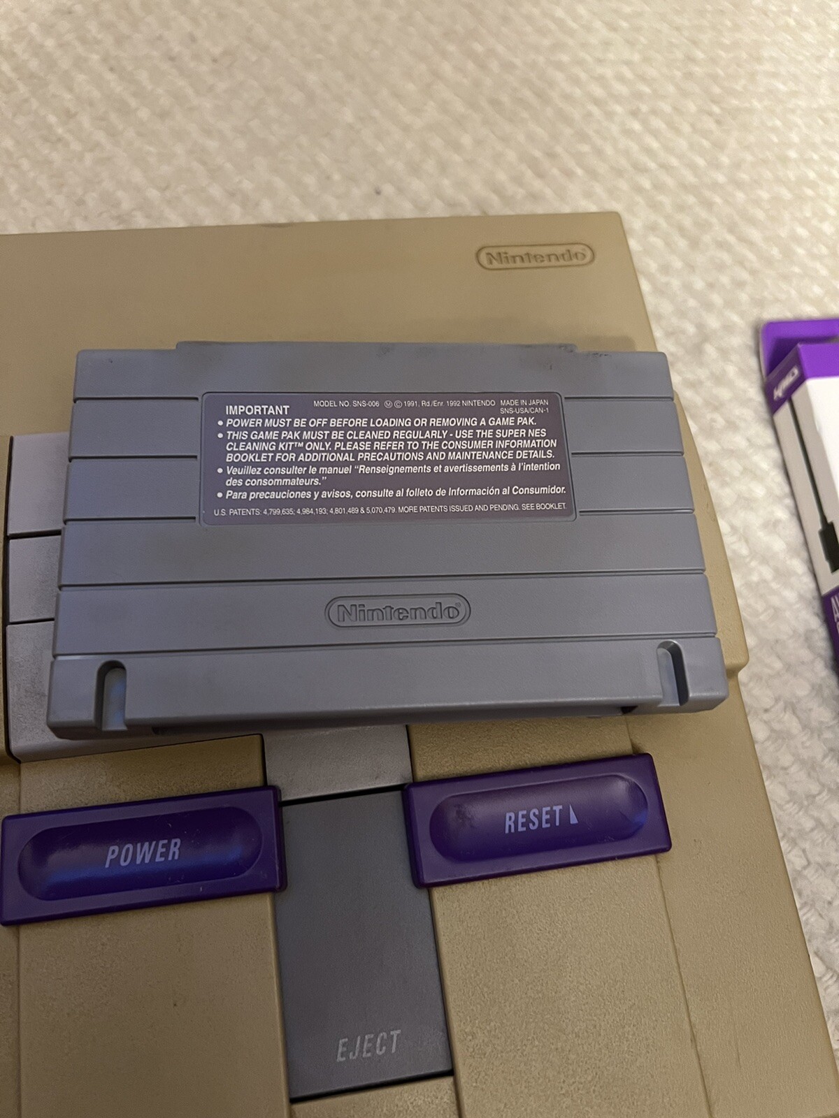 Super Nintendo Console Tested And Works See Photos Read Description