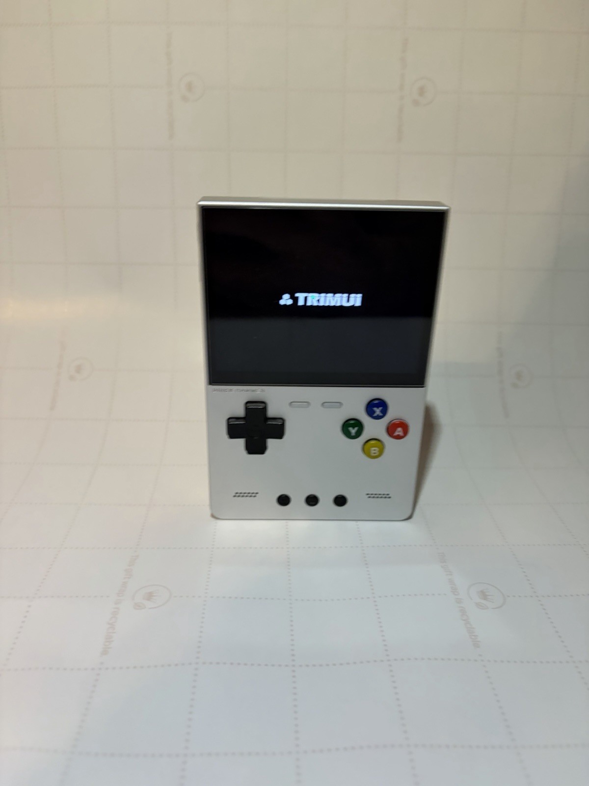 Silver Trimui Brick Hammer Handheld Game Console NO SD CARD
