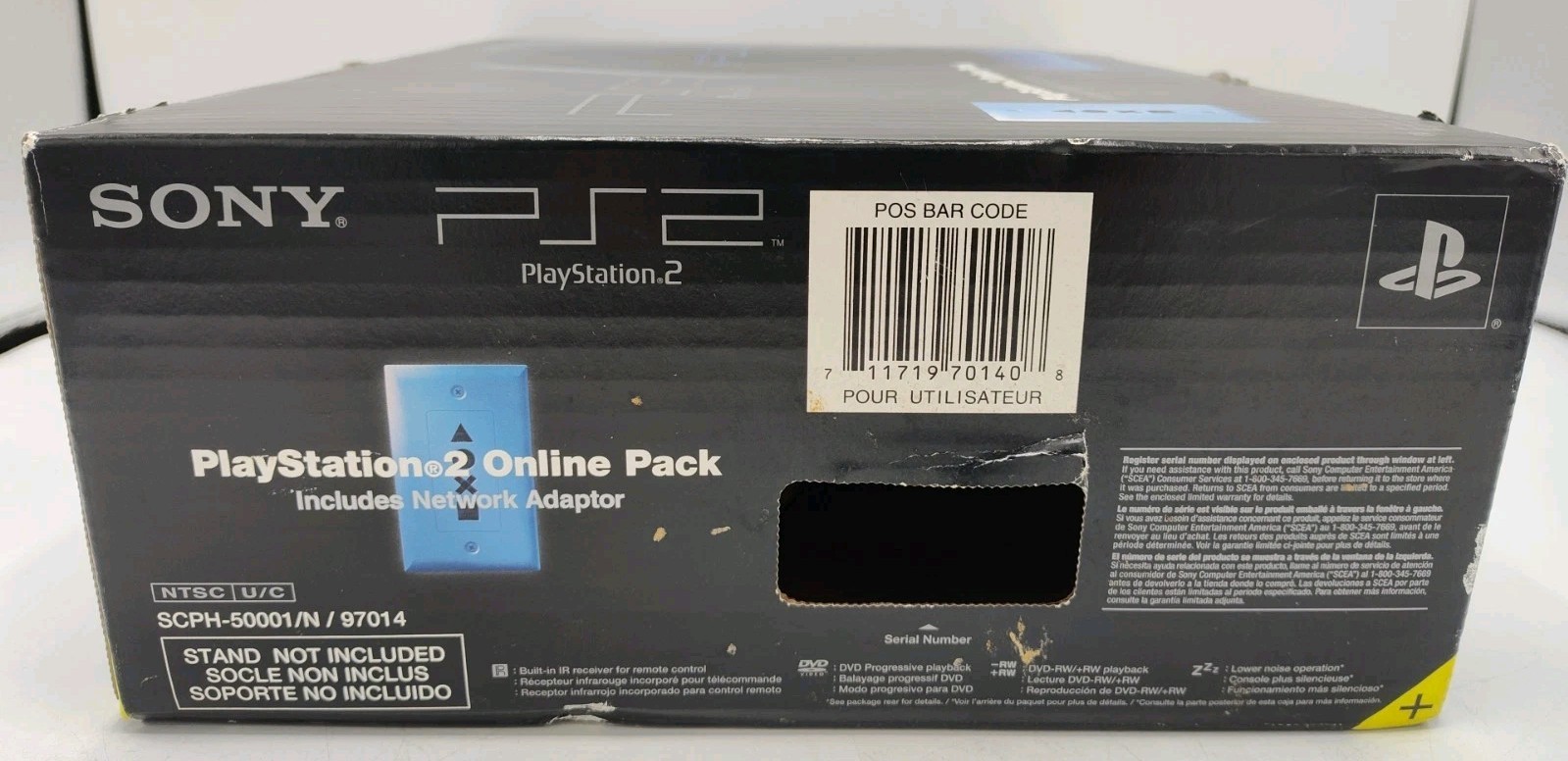 Sony PlayStation 2 SCPH-50001/N Online Pack Console Box ONLY + Case Protector!