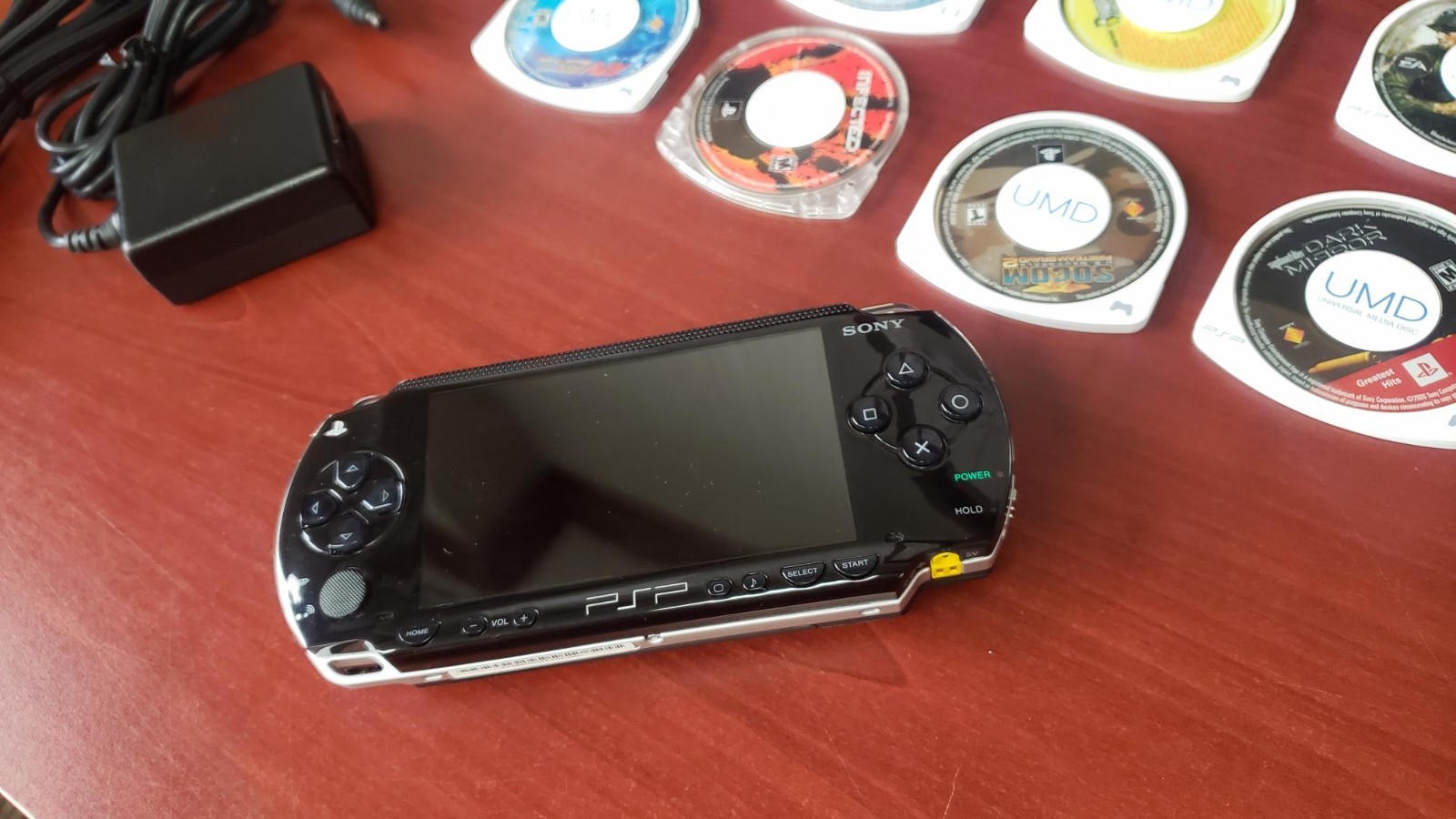 Sony PSP‑1000 Handheld Console Bundle | 8 Games | Tested Works! | No Battery