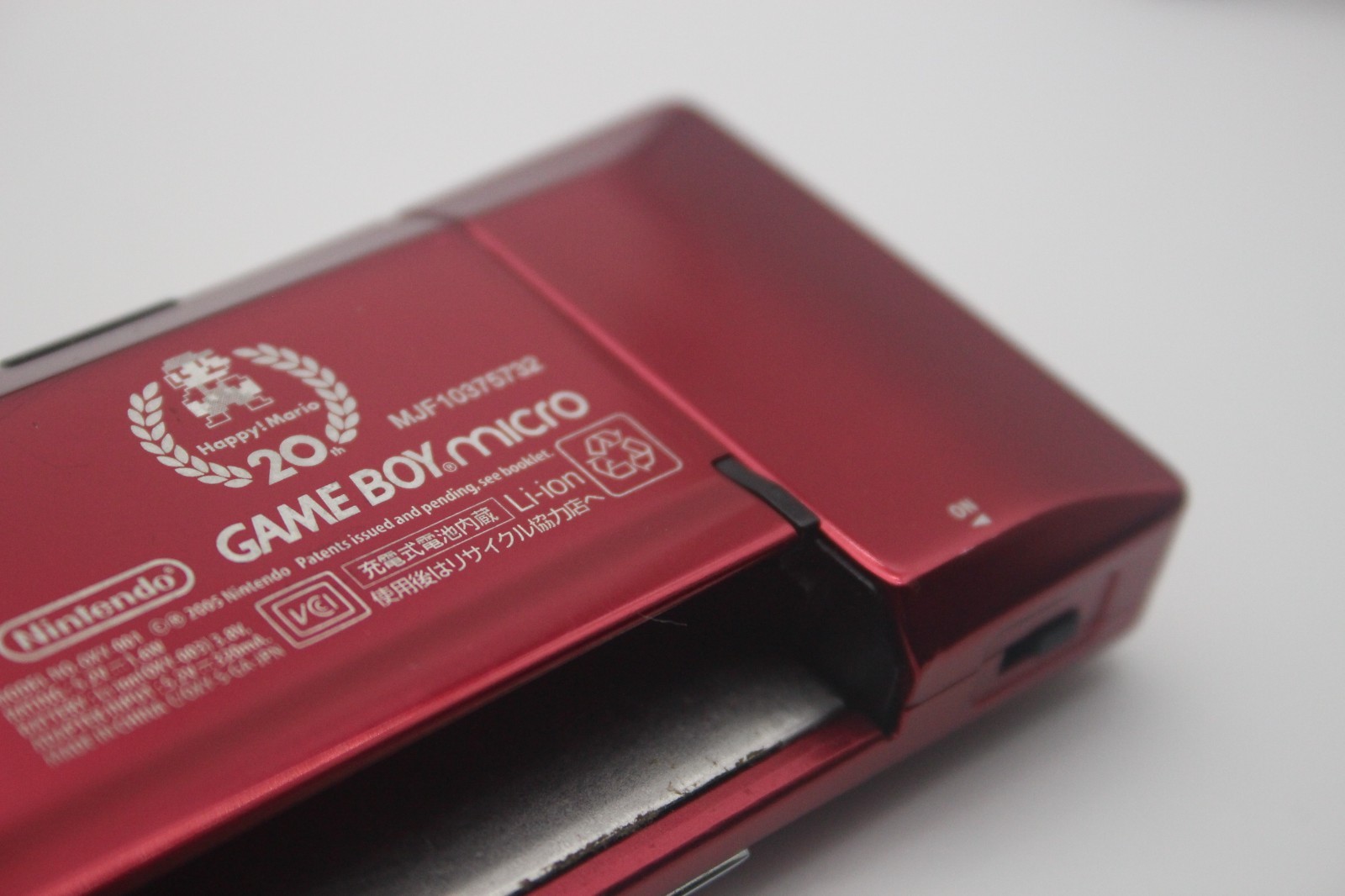 Nintendo GameBoy Micro Console Famicom 20th Anniversary Edition w/ Super Mario 2