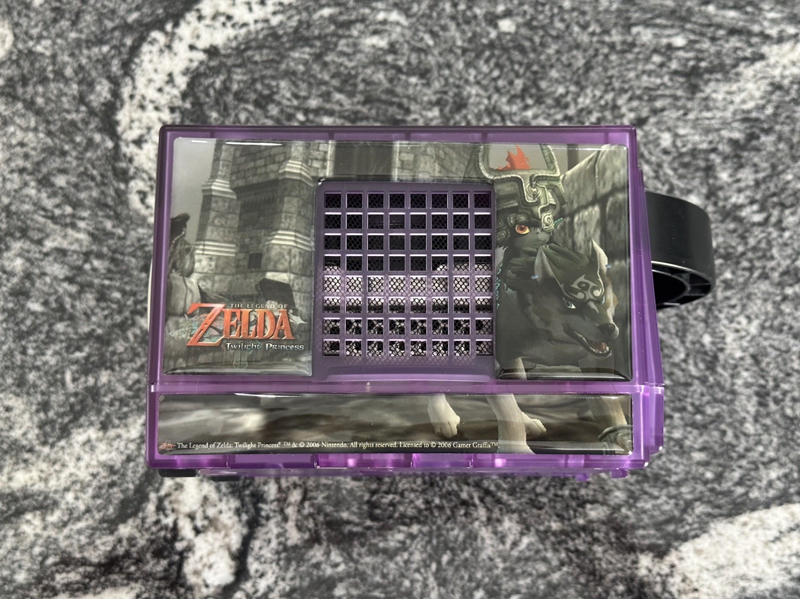 Nintendo GameCube Custom clear purple with Zelda decal