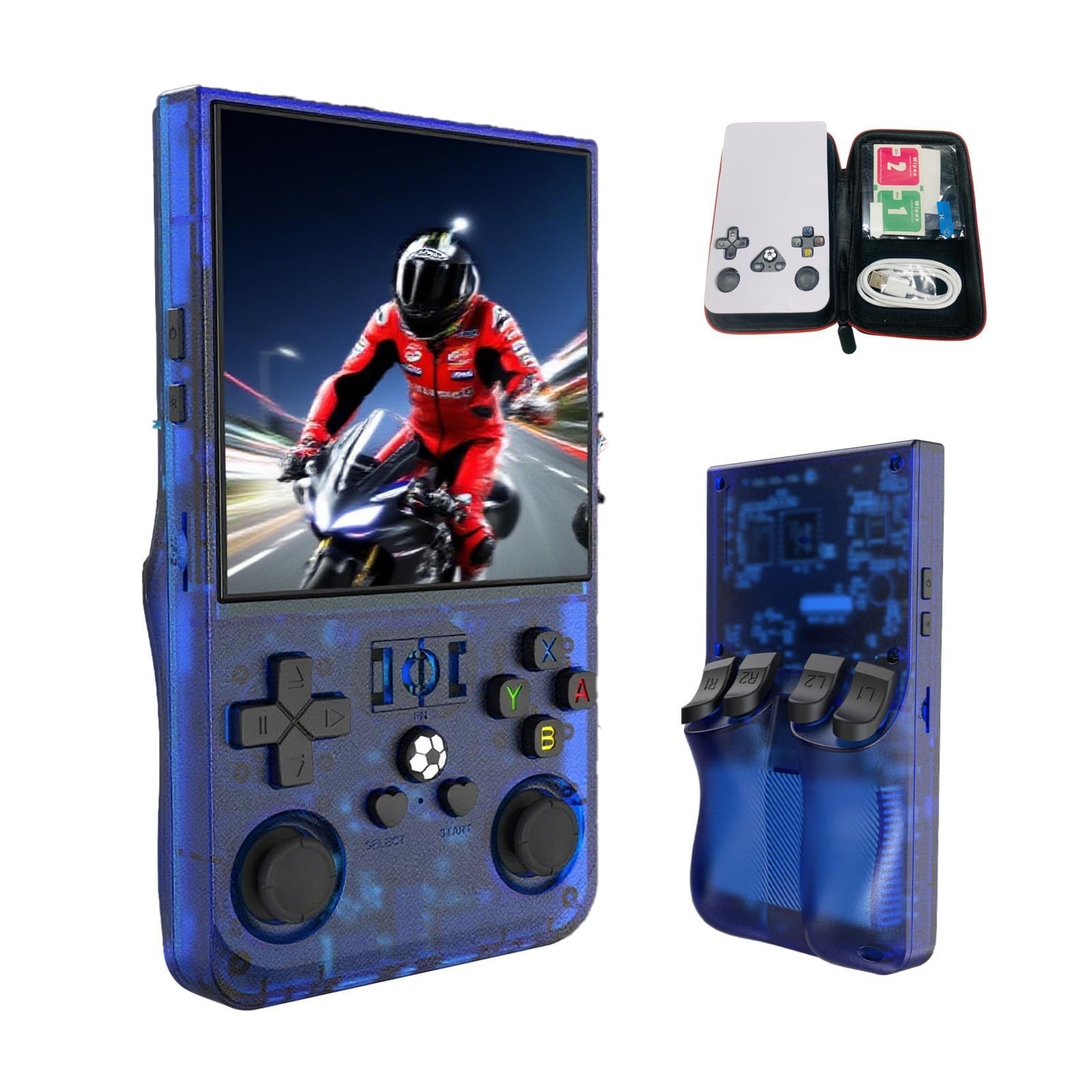 Retro Handheld Gaming Console – 4″ HD IPS Screen, 30+ Emulators, 128GB Card, 400