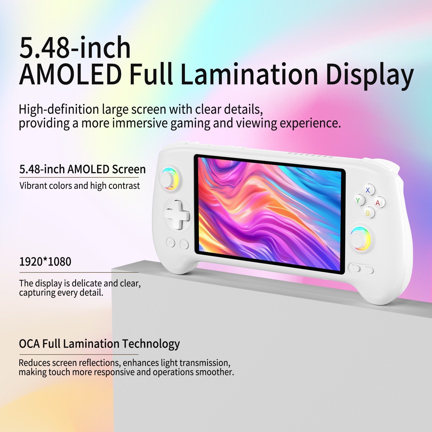 RG557 Android 14, 5.48-inch 12+256G Capacitive Joystick Handheld