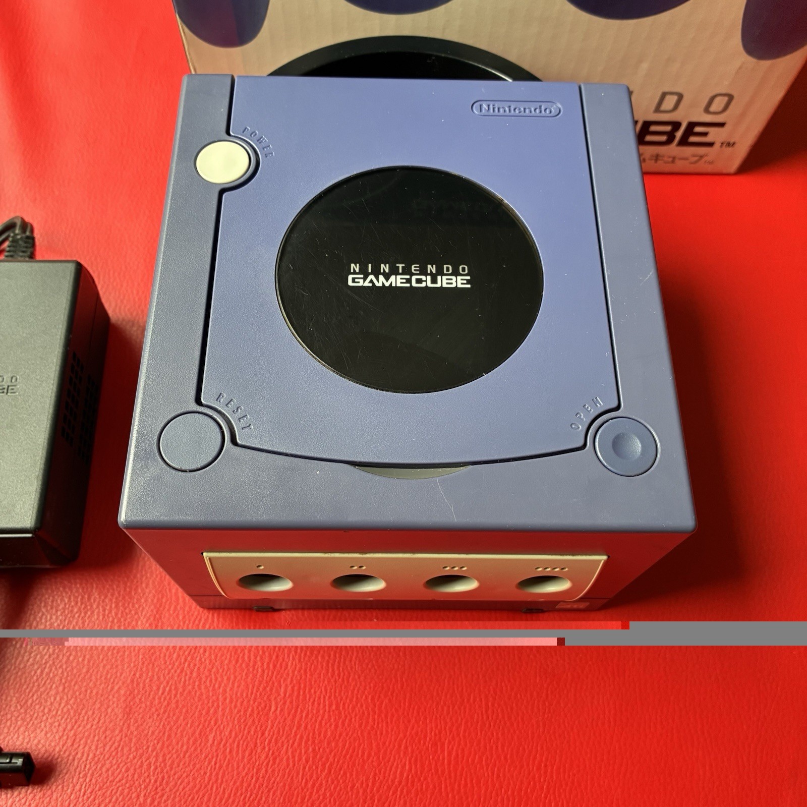 Nintendo Gamecube Bundle (Indigo) Complete in The Box w/ Wave Race Blue Storm