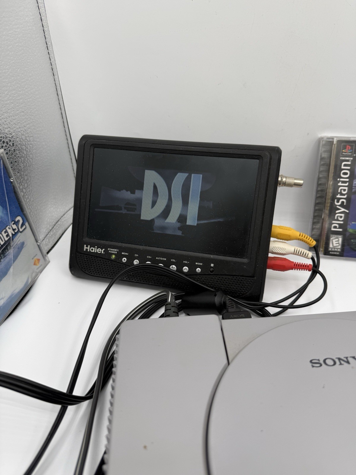 Sony PlayStation 1 System Console PS1 Tested! W/Games Scph 7001