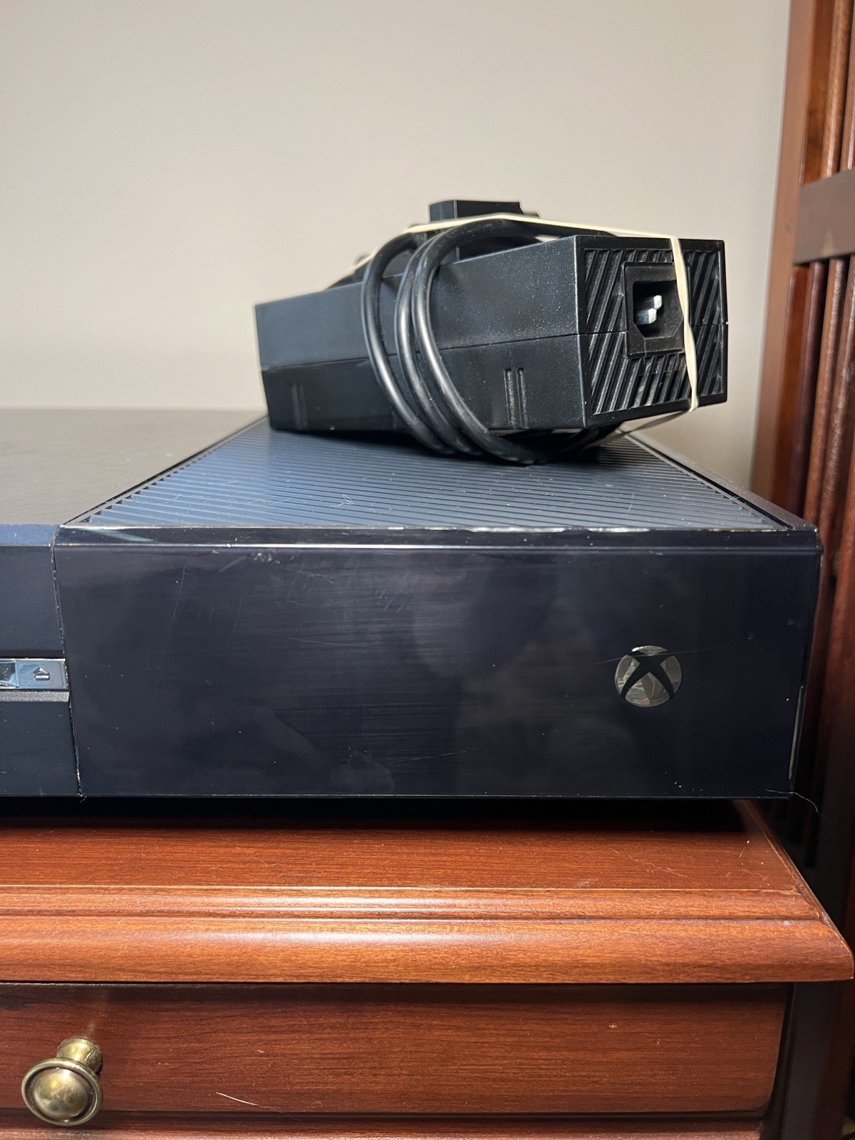 Microsoft Xbox One Console with AC Adapter Cord Both For Parts Only Untested