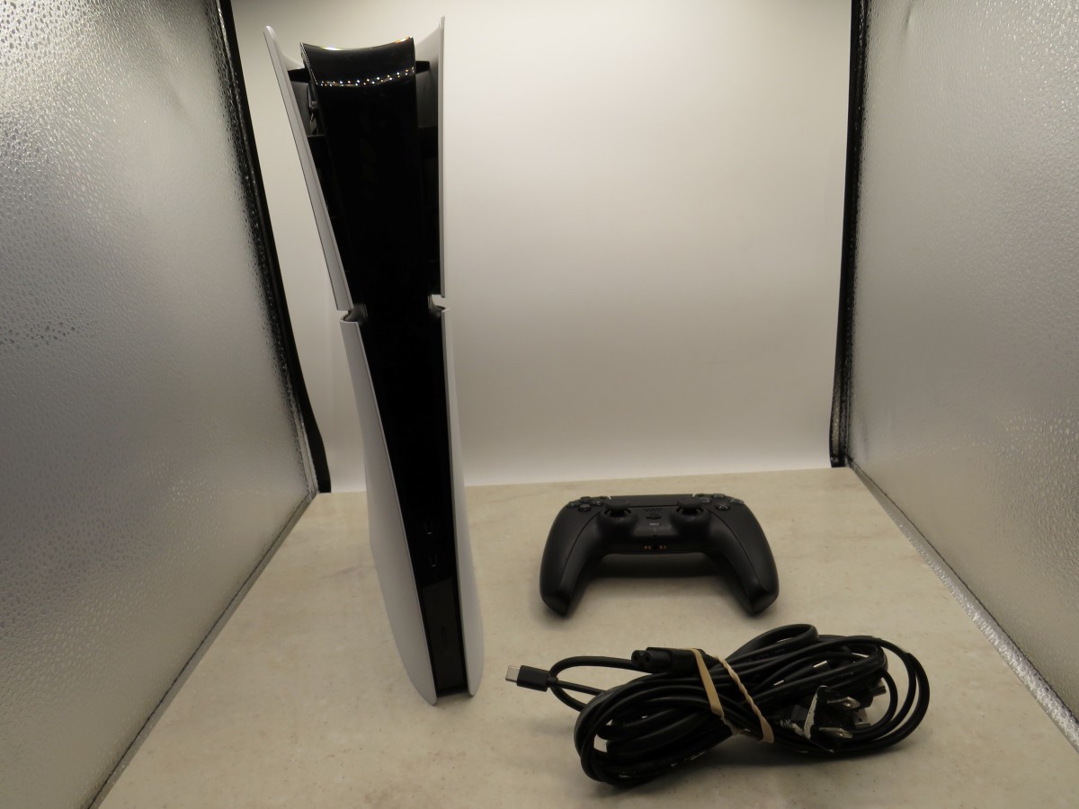 PS5 Slim Digital CFI-2015 + Black Controller & HDMI/AV Cords (TDY029825)