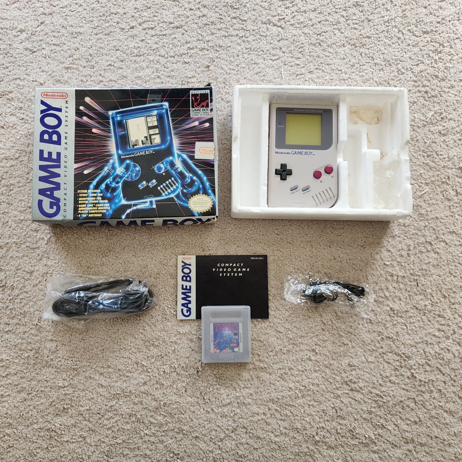 Nintendo GameBoy DMG-01 Tetris System Bundle – Restored! Complete In Box CIB