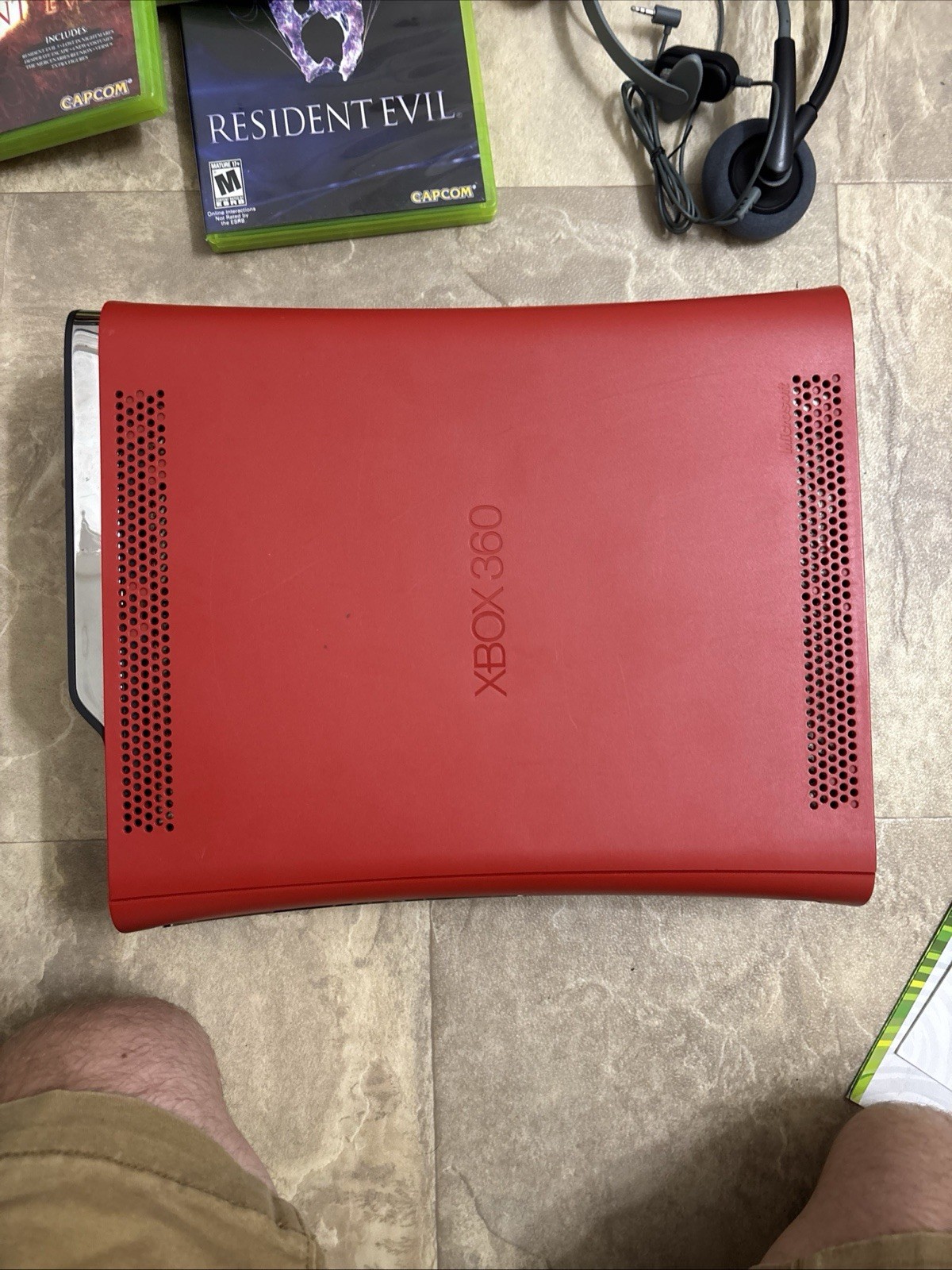 Microsoft Xbox 360 Elite Resident Evil 5 Limited Edition 120GB Red Console…