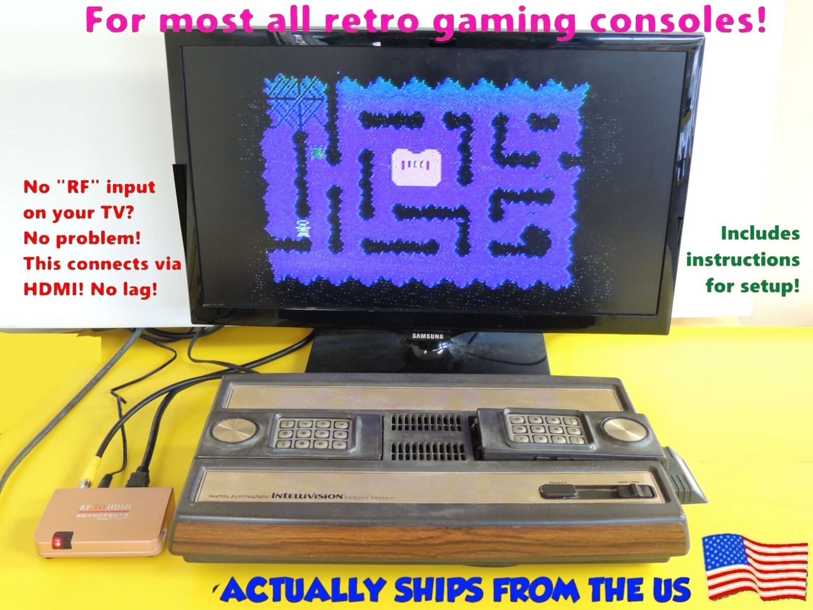 HDMI TV Converter Box Adapter Mattel Intellivision