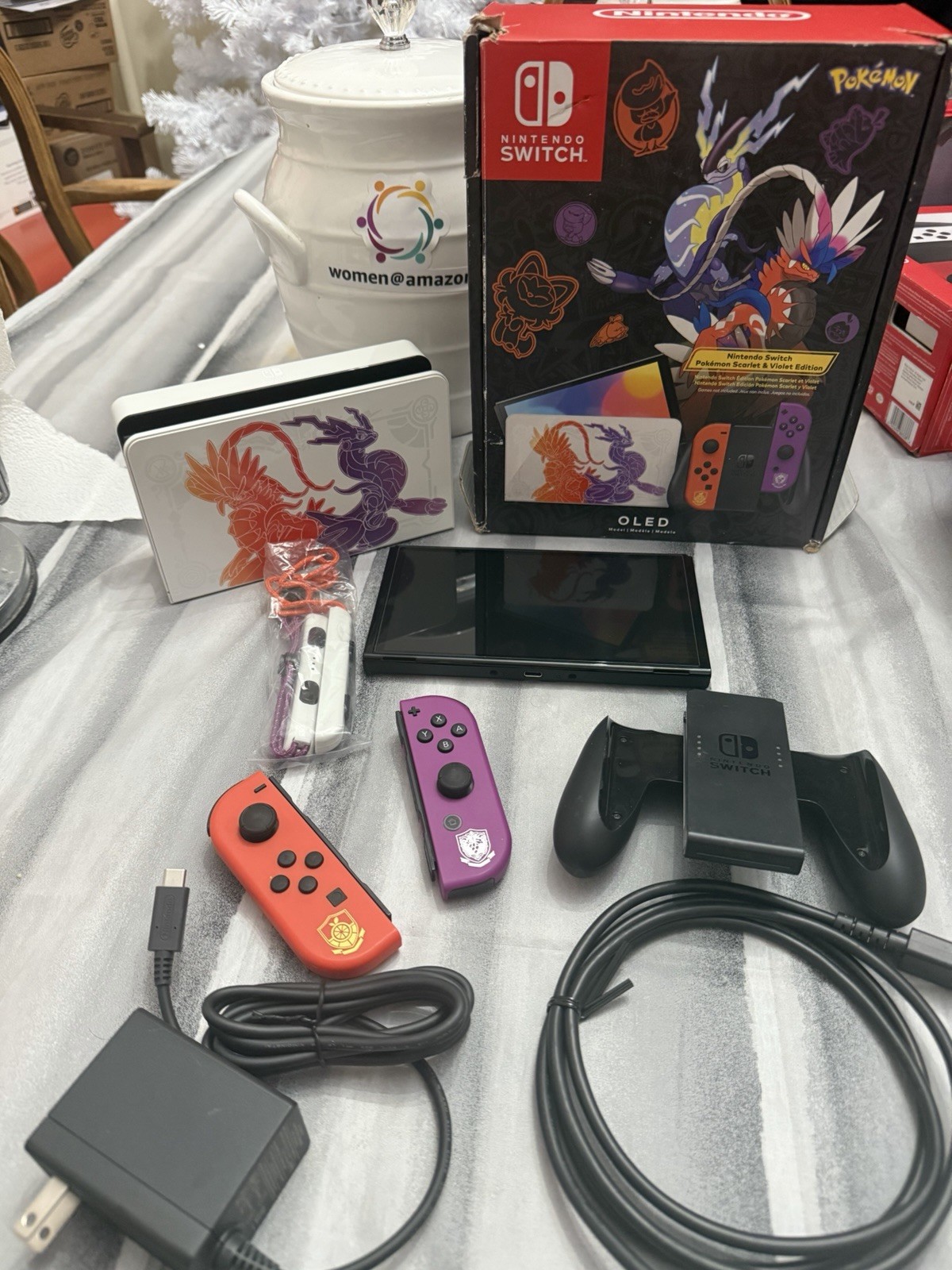 Nintendo Switch OLED Pokémon Scarlet & Violet Edition Console w/ Need for Speed