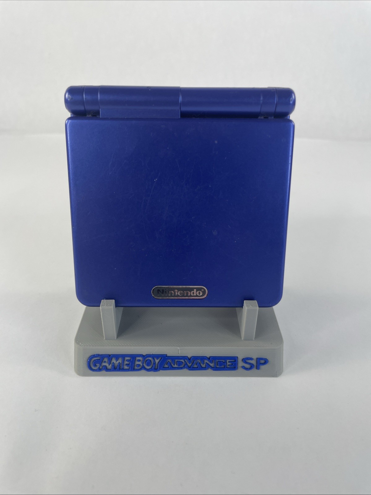 Nintendo Game Boy Advance SP Console – Cobalt Blue TESTED W 3D Printed Stand