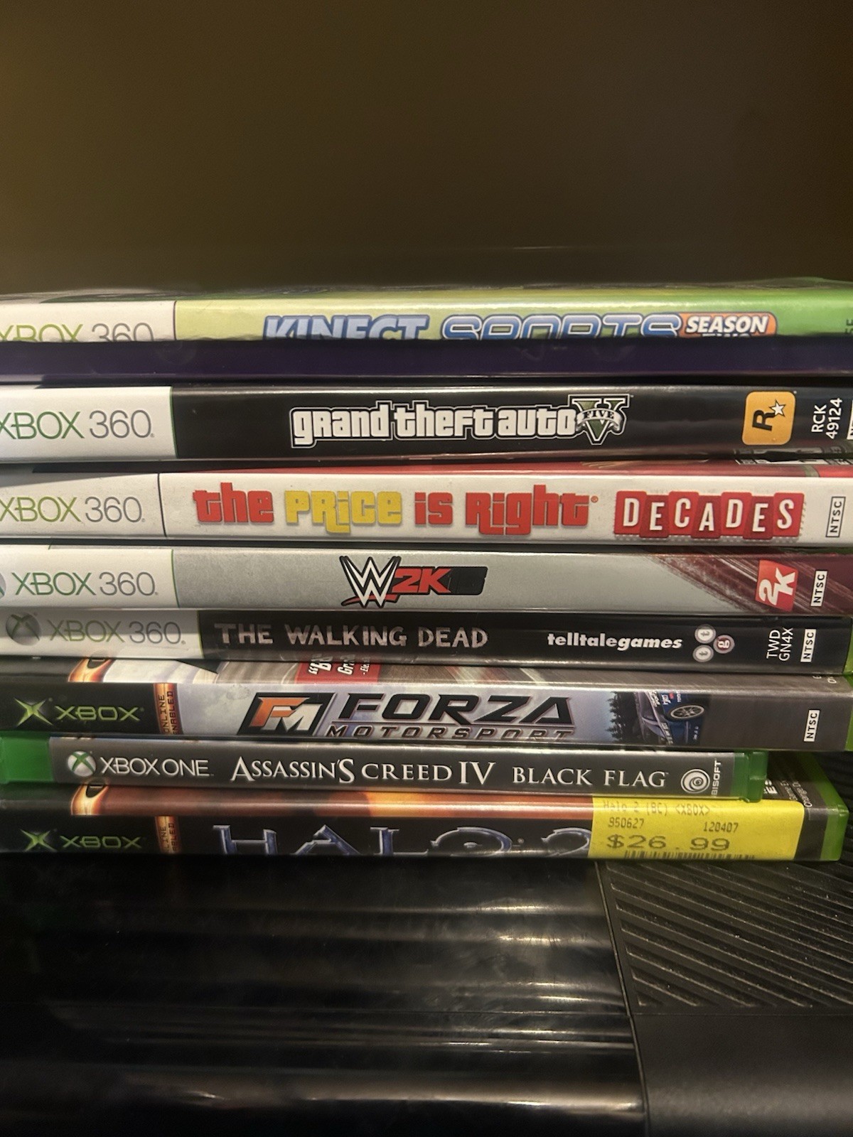 Xbox 360 Lot With 3 Controllers Kinect, Games For part or repair UNTESTED