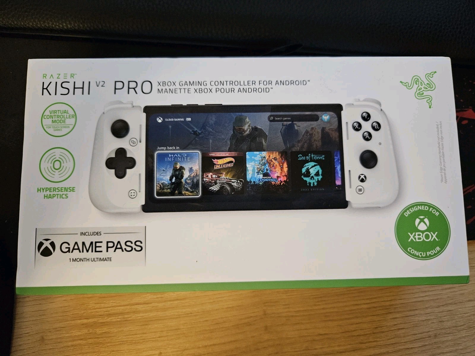 RAZER KISHI V2 PRO XBOX GAMING CONTROLLER FOR ANDROID White – NEW SEALED