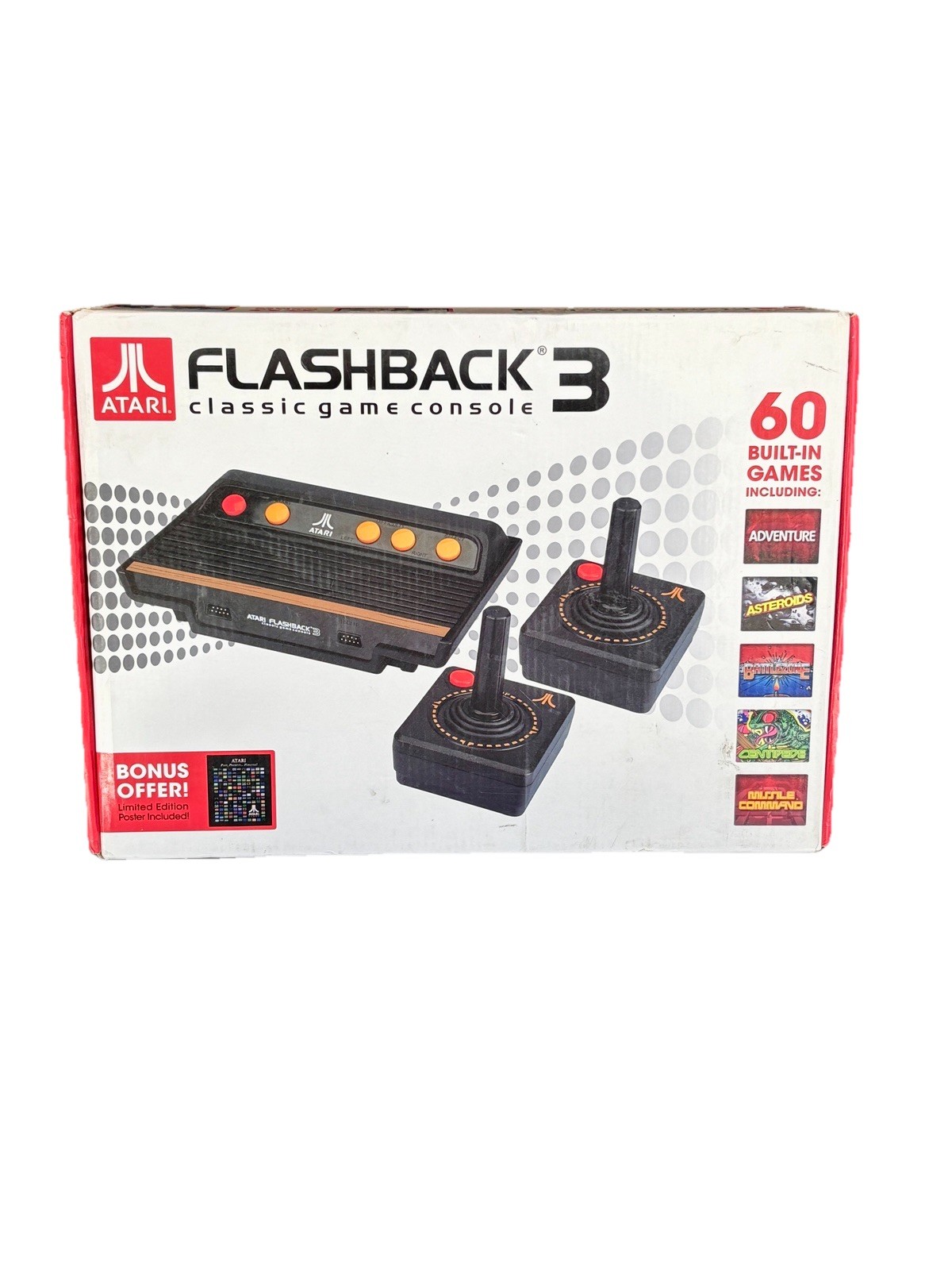 Atari Flashback 3 Classic Game Console 60 Built In Games New Open Box 2007 Retro