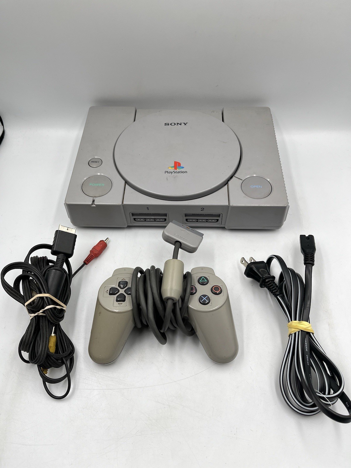 Sony PlayStation 1 SCPH-5501 Console + Original Controller & Cords – Tested PS1